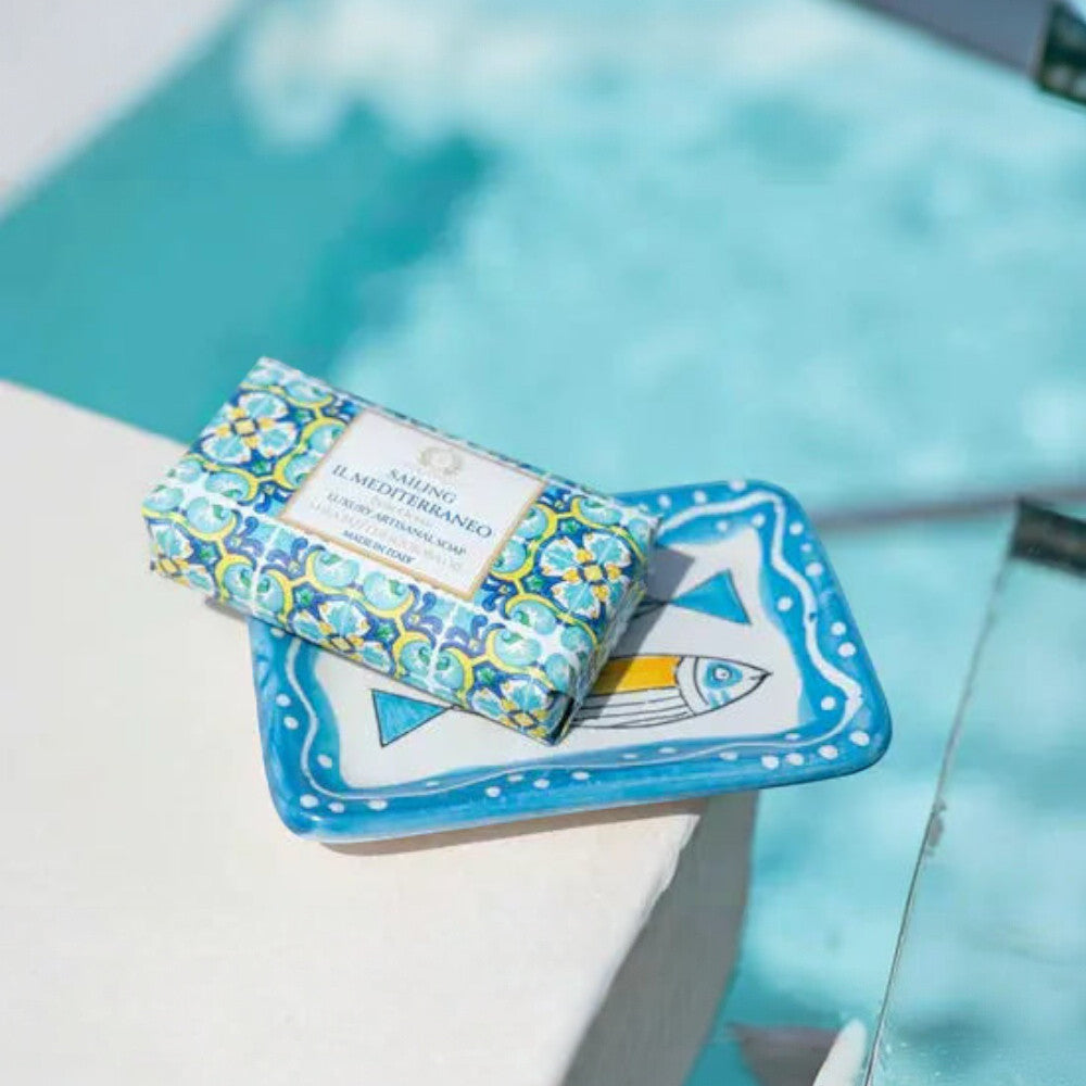 CASA AMALFI SAILING IL MEDITERRANEO BODY SOAP - Blue Ocean CASA AMALFI